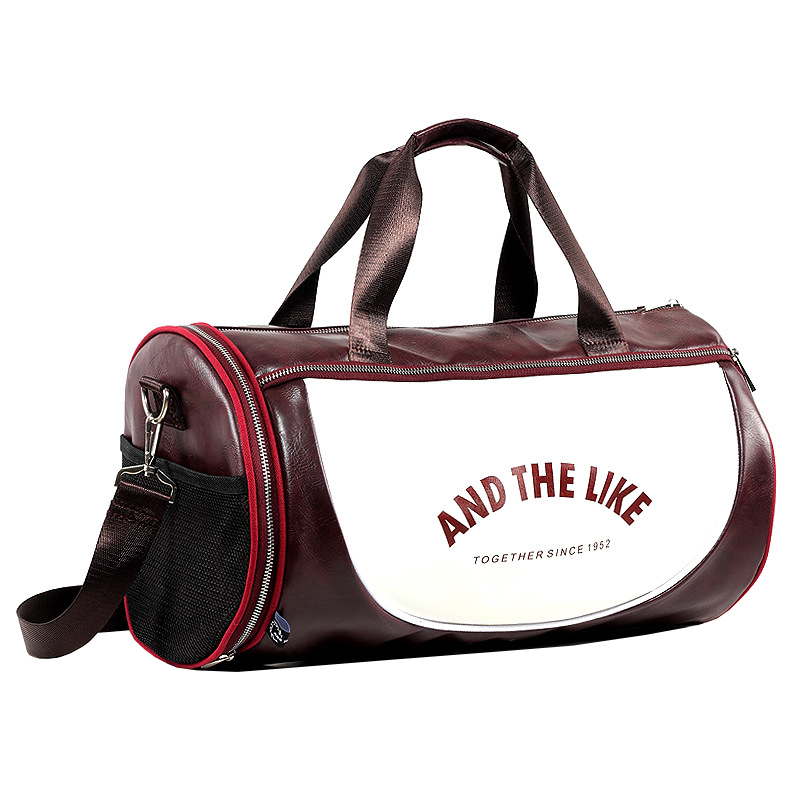 Спортивная сумка And The Like (Burgundy and White)